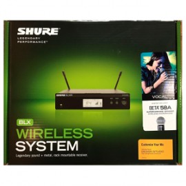 Sistema de Micrófono Inalambrico Shure BLX24R/B58