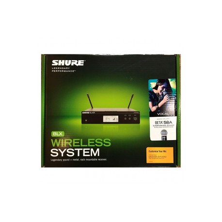 Sistema de Micrófono Inalambrico Shure BLX24R/B58