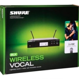 Sistema de Micrófono Inalambrico Shure BLX24R/SM58