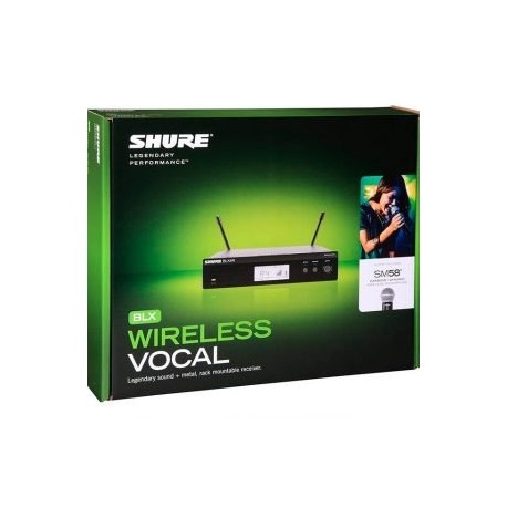 Sistema de Micrófono Inalambrico Shure BLX24R/SM58