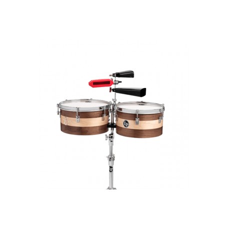 Timbales LP Sheila E 14″ & 15″ Madera Con Atril LP1415-SE