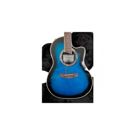 Guitarra Electroacústica Caraya Azul SP-721CEQTBLS