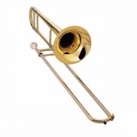 TROMBON BAJO SI BEMOL/FA BLESSING CON ESTUCHE, LAQUEADO