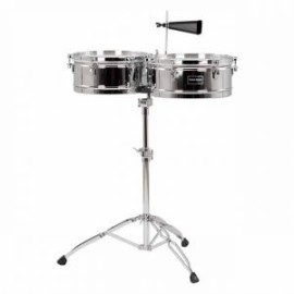 Timbales Gon Bops Fiesta 14″ y 15″ con Atril FSTB1415