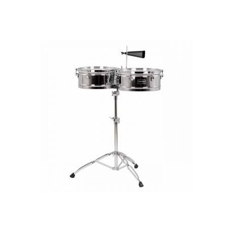 Timbales Gon Bops Fiesta 14″ y 15″ con Atril FSTB1415