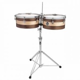 Timbales LP Sheila E 14″ & 15″ Madera Con Atril LP1415-SE