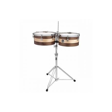 Timbales LP Sheila E 14″ & 15″ Madera Con Atril LP1415-SE